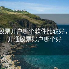 手机股票开户哪个软件比较好，手机开通股票账户哪个好