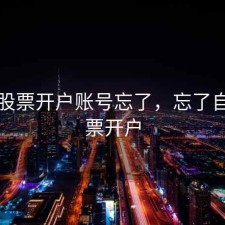 网上股票开户账号忘了，忘了自己股票开户