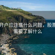 股票开户应注意什么问题，股票开户需要了解什么