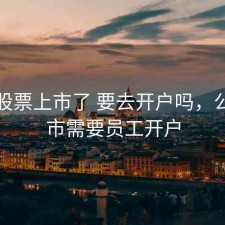 公司股票上市了 要去开户吗，公司上市需要员工开户