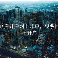 股票账户开户网上开户，股票帐户网上开户