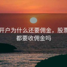 股票开户为什么还要佣金，股票开户都要收佣金吗