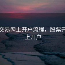 股票交易网上开户流程，股票开户网上开户