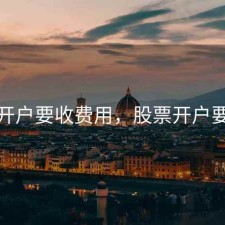 股票开户要收费用，股票开户要花钱