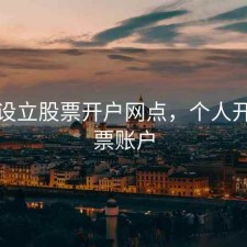 个人设立股票开户网点，个人开立股票账户