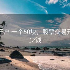 股票开户 一个50块，股票交易开户多少钱