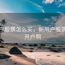 新开户股票怎么买，新用户股票怎么开户啊