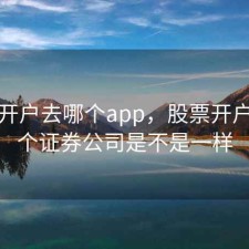 股票开户去哪个app，股票开户去哪个证券公司是不是一样