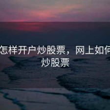网上怎样开户炒股票，网上如何开户炒股票