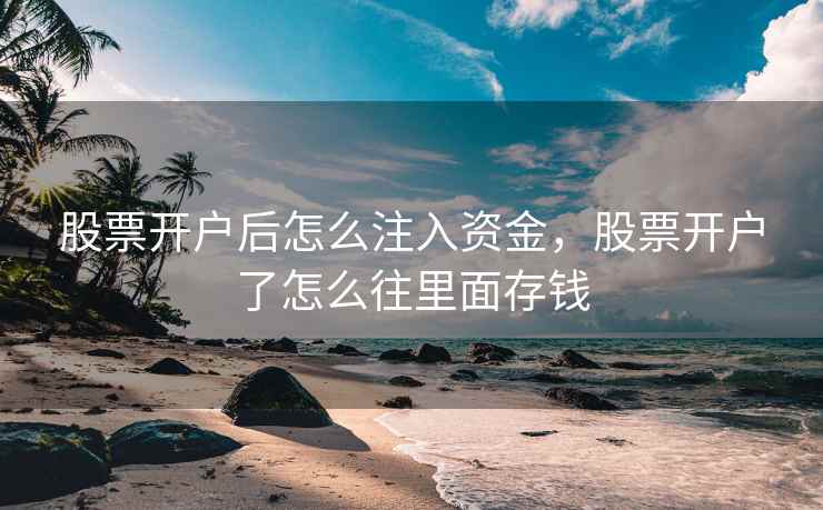 股票开户后怎么注入资金，股票开户了怎么往里面存钱  第2张